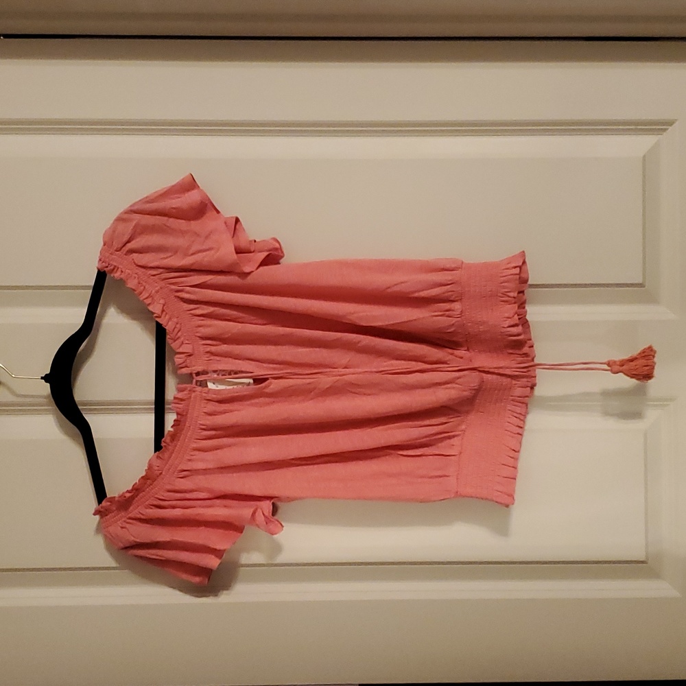 NWT FP Movement by Free People Pink Coral Blouse